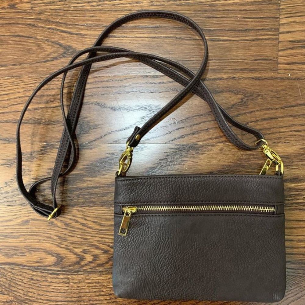 Brown crossbody purse
